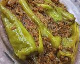 A picture of step 7 of Keema Bhari Hari Mirch...
