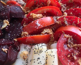Foto del paso 2 de la receta: Ensalada completísima, con Vidalim, chia y cebolla frita