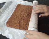 A picture of step 11 of Snickers Chocolate Roll Cake.