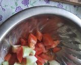 A picture of step 2 of Pasta mix vegetables salad.