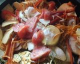 Foto del paso 4 de la receta: Lomo salteado con vegetales. Agridulce