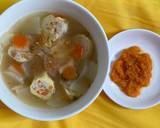 Sup Lobak Putih & Wortel mix Rolade Ayam langkah memasak 9 foto