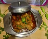 A picture of step 5 of Chicken with turnip.