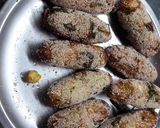 A picture of step 4 of Veg Kabab.