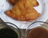 A picture of step 3 of Samosa chaat my favorite 😜.