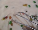 A picture of step 2 of Tutti frutti malai cake.