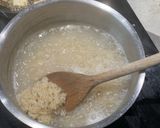 A picture of step 1 of Crispy tofu top with sweet sticky and sour sauce with brown rice.