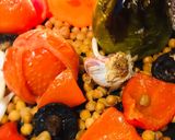 A picture of step 2 of Roasted chickpeas, veggies and garlic 🌱.