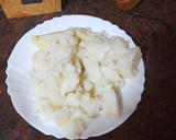 Foto del paso 1 de la receta: Tortilla de papas cocidas, bacon y queso rallado