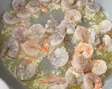 A picture of step 4 of Shrimp Scampi with Linguine.