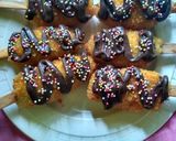 Foto langkah ke 6 dari resep Ubi Siram Coklat.
