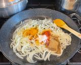 A picture of step 3 of Masala Aubergine Curry: (Masala Eggplant Curry).