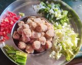 A picture of step 1 of Healthy Fried soya rice(using leftover rice).