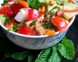 A picture of step 2 of Fruit & Nut Salad with Veggies.