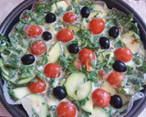 Foto del paso 3 de la receta: Quiche de espinacas calabacín con base de pan