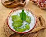 Foto langkah ke 7 dari resep Bubur ganefo (bubur singkong pandan).