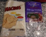 A picture of step 1 of Baked Nachos with Cheese and Bacon (Oven or Air Fryer).