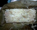 Foto langkah ke 6 dari resep Selippok Bukking / Kukus Ketan Pisang.