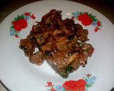 A picture of step 7 of Pork pan fried.