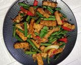 Foto langkah ke 4 dari resep Tumis Kacang Panjang Tempe Saus Tiram.