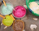 A picture of step 2 of Rainbow cup cake # kano.