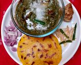 A picture of step 6 of Sarson Ka Saag-Makki Ki Roti.