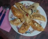 A picture of step 15 of North indian  gujiya in bengali style.