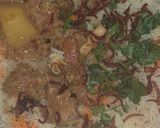 A picture of step 3 of Hydrabad bomby mutton biryani.