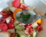 A picture of step 2 of Fruit Chaat.