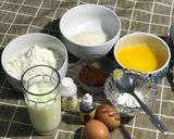 Foto langkah ke 1 dari resep Bolu susu irit telur tp rada bantet 😭.