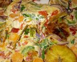 A picture of step 3 of Plantain frittata.