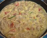 A picture of step 8 of Soya chunks Aloo Posto.