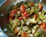 A picture of step 2 of Sorakaya roti pachadi.