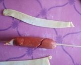 A picture of step 3 of Twisted sausage with puff.