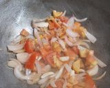 A picture of step 1 of Green Moong Curry.
