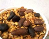 A picture of step 6 of Aki na Ukwa(Palm Kernel Nut and Toasted African Bread Fruit).