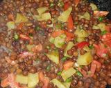 A picture of step 3 of Masala chana chat.