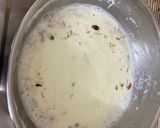 A picture of step 4 of Mithe Chawal with Kesariya Rabdi.