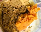 Chocolate sweet potatoes smoothie bowl recipe step 1 photo