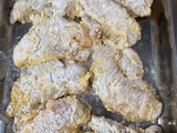 Pollo empanizado en horno
