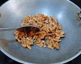A picture of step 1 of Walnut Halwa.