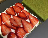 Foto del paso 15 de la receta: Matcha Ichigo Shortcake