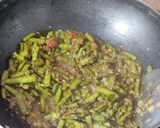 A picture of step 3 of Cluster beans sabji.