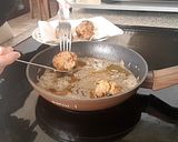 Foto del paso 12 de la receta Crema de Verduras con Albóndigas de Espinacas (con un toque de yogur cremoso de oveja)