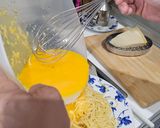 Foto del paso 8 de la receta Pasta con Bacon y Salsa Carbonara de Huevo