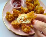 Gambar langkah 4 resipi Wantan Goreng.