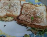 A picture of step 3 of White Bread with omelette.
