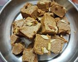 A picture of step 3 of Sattu ki Sukhadi.