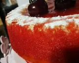 صورة لخطوة 10 من وصفة الكيك الأحمر بالكريمة و الكرز ❤❤❤