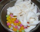 รูปขั้นตอนการทำที่ 11 ของ บัวลอยเบญจรงค์มะพร้าวอ่อน-ไข่นกกระทาหวาน #ฝีมือลูก
